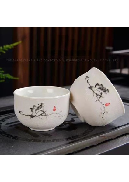 K Kar Tanesi Sır Seramik Kung Fu Çay Bardağı Teaware Çömlek Yaratıcı Çay Bardağı Çin Çay Seti (Yurt Dışından)