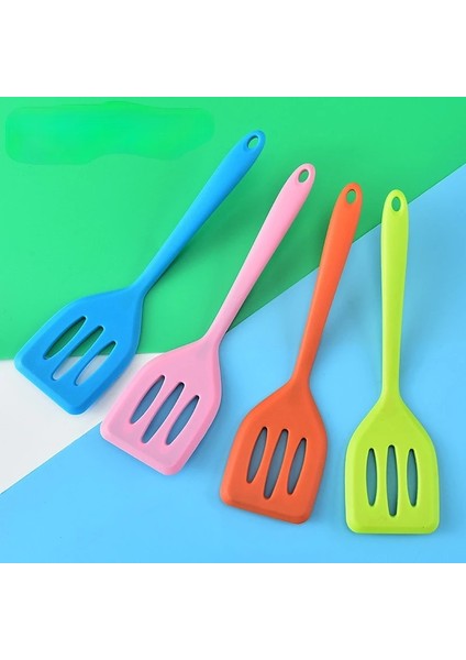 Açık Yeşil 1 Adet Silikon Oluklu Turner Mutfak Pişirme Araçları Yapışmaz Pişirme Spatula Krep Kızartma Tavası Kürek Silikon Pişirme Gereçleri (Yurt Dışından) modelleri