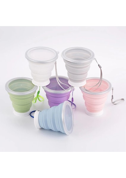Pembe 320ML Moda Seyahat Silikon Katlanır Bardak 320ML Teleskopik Katlanabilir Çay Bardakları Geri Çekilebilir Taşınabilir Açık Kahve Fincanları Copo Dobravel (Yurt Dışından)