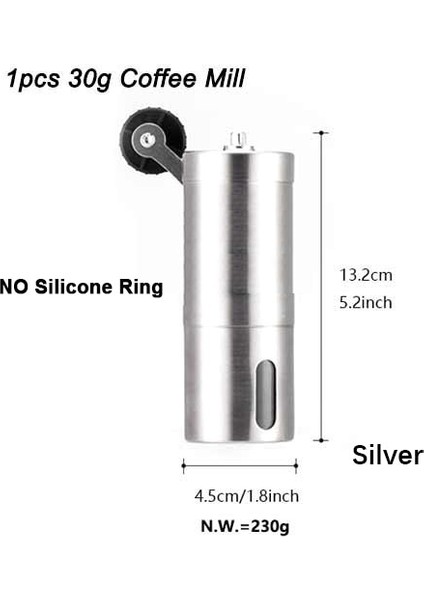 Kapasite 30G No Ring Hıkuuı 1pc Manuel Kahve Değirmeni 30/40G Yıkanabilir Seramik Çekirdek Ev Mutfak Mini El Kahve Değirmeni Ev Faydalı Alet (Yurt Dışından)