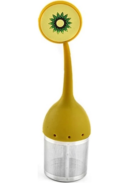 B Flamingo Silikon Çay Süzgeci Çay Filtresi Difüzör Ananas Kivi Çay Poşetleri Bitkisel Demlik Içme Malzemeleri Ev Teaware Aracı (Yurt Dışından)