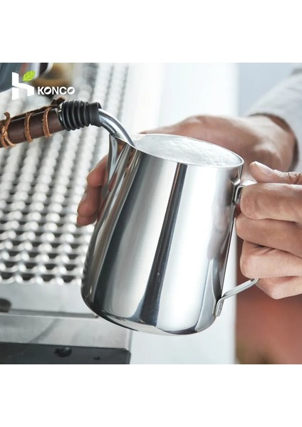 1000ML Paslanmaz Çelik Süt Köpürtme Sürahisi Espresso Kahve Sürahi Barista Craft Latte Cappuccino Süt Kreması Fincan Köpürtme Sürahisi Sürahi (Yurt Dışından) fiyatları