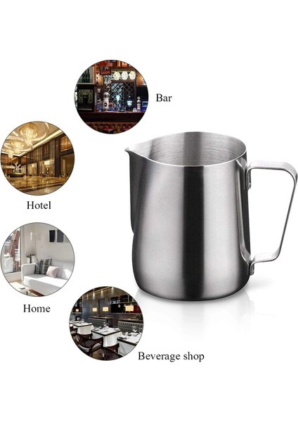 1000ML Paslanmaz Çelik Süt Köpürtme Sürahisi Espresso Kahve Sürahi Barista Craft Latte Cappuccino Süt Kreması Fincan Köpürtme Sürahisi Sürahi (Yurt Dışından) indirimleri