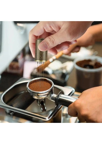 Auburn Kahve Karıştırıcı Paslanmaz Çelik Espresso Iğne Tipi Karıştırıcı Aracı Barista Kahve Tozu Karıştırma Aracı ile Doğal Ahşap (Yurt Dışından) indirimleri