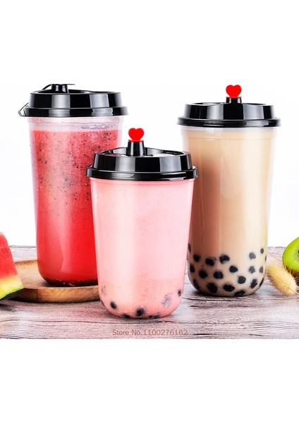 B 50 Adet 50 Adet/paket 360/500/700 ml U Şekilli Kabarcık Çay Bardağı Yumuşak Plastik Bardak Tatlı Dondurma Fincan Tek Kullanımlık Bardaklar Özelleştirme Kabul (Yurt Dışından)