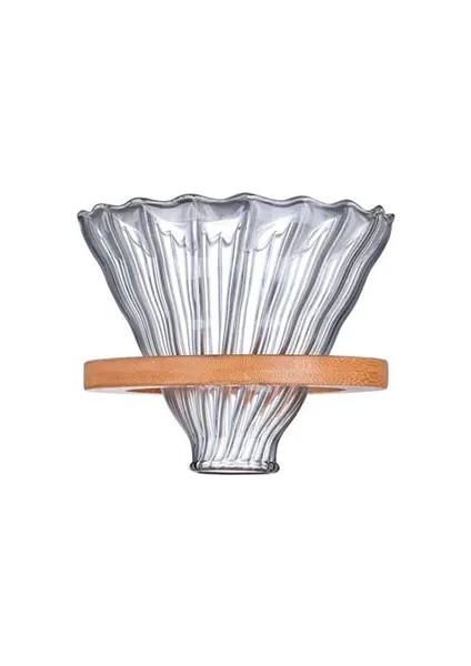 Filtre 3 V60 Sürahi Üzerine Dökün Damla Cezve 300/500/700ML Cam Aralığı Çay Makinesi Kahve Su Isıtıcısı Brewer Barista Percolator Şeffaf Filtre (Yurt Dışından)