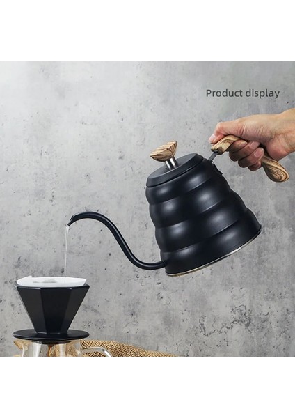 1.2l-A 1l/1.2l Yunduo Dökün Cezve Dökün Kahve Demlik Kuğu Uzun Boyunlu Paslanmaz Çelik 304 Ince Ağız Kaz Boyun Bulut Damlama Kabı (Yurt Dışından)