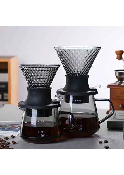 100 Adet Filtre Silikon Taban Isıya Dayanıklı Cam Filtre V60 Set Kahve Paylaşımı Pot Filtre Fincan Bulut El Yıkama Cezve Saklama Kabı (Yurt Dışından)
