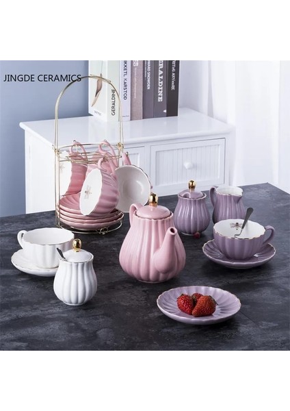 8X8X9 1 Adet Doğrudan Satış Yeni Klasik Altın Arı Çizgili Ikindi Çayı Kahve Süt Suyu Içecek Sürahi Işık Lüks Sır Artı Altın Seramik (Yurt Dışından) fiyatları