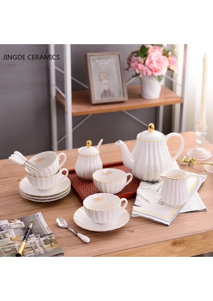 8X8X9 1 Adet Doğrudan Satış Yeni Klasik Altın Arı Çizgili Ikindi Çayı Kahve Süt Suyu Içecek Sürahi Işık Lüks Sır Artı Altın Seramik (Yurt Dışından) fırsatları