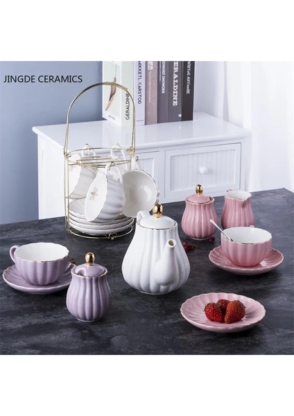 8X8X9 1 Adet Doğrudan Satış Yeni Klasik Altın Arı Çizgili Ikindi Çayı Kahve Süt Suyu Içecek Sürahi Işık Lüks Sır Artı Altın Seramik (Yurt Dışından) indirimleri