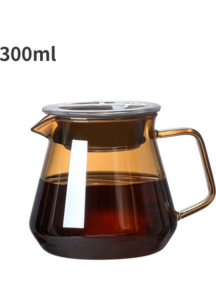 300ML Amber Bulut Kahve Makinesi 300ML 600ML 700ML Dökün Cam Aralığı Kahve Sunucusu Su Şişesi Kahve Makinesi Barista Filtre El Demleme Fincan (Yurt Dışından)