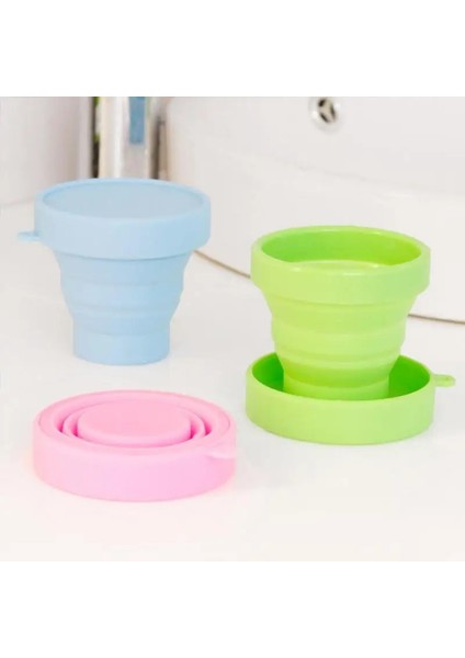 Sarı Standart 170 ml Paslanmaz Çelik Silikon Geri Çekilebilir Katlanır Bardak Teleskopik Katlanabilir Kahve Fincanları Açık Spor Su Bardağı Seyahat Fincan (Yurt Dışından)