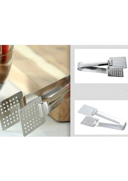 Gümüş Xxl Maşa Çay Süzgeci Sıkacağı Maşa Buz Küpü Kavrama Mutfak Dik Klip Aperatif Salata Pastırma Simit Catering Ekmek Biftek Kızartma Et (Yurt Dışından) fiyatları
