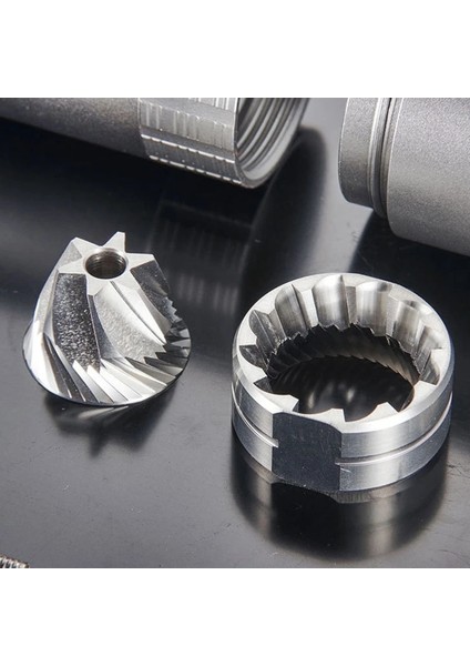 Altı Yıldızlı Konili Manuel Çapaklı Kahve Öğütücü Cnc Paslanmaz Çelik Çapak Değirmeni El Kahve Değirmeni Manuel Kahve Konik Çapaklı Öğütücü Plakası Yüksek Gri (Yurt Dışından) fırsatları