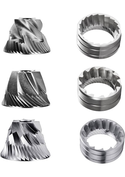 Altı Yıldızlı Konili Manuel Çapaklı Kahve Öğütücü Cnc Paslanmaz Çelik Çapak Değirmeni El Kahve Değirmeni Manuel Kahve Konik Çapaklı Öğütücü Plakası Yüksek Gri (Yurt Dışından) indirimleri