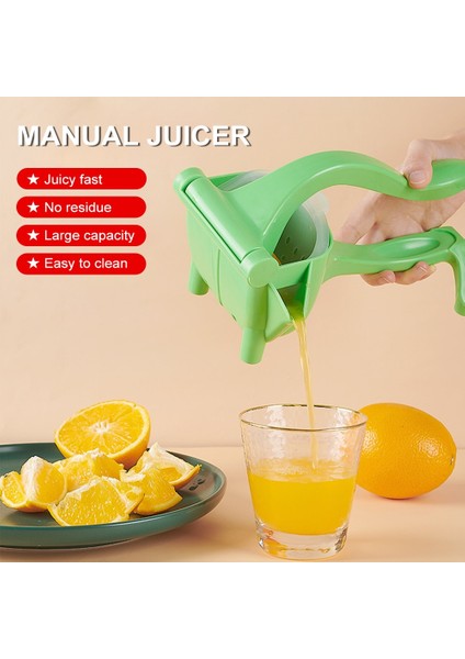 Yeşil Posta Sipariş Kutusu Yeni Çok Fonksiyonlu Manuel Sıkacağı El Plastik Meyve Sıkacağı Elektrikli Olmayan Portakal Narenciye Presi Mutfak Limon Suyu Sıkacağı (Yurt Dışından) modelleri