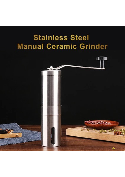 1 Adet Taşınabilir Manuel Paslanmaz Çelik Kahve Değirmeni Seramik Ayarlanabilir Kahve Çekirdeği Değirmeni Kahve Aletleri Kolay Temiz Mutfak Gereçleri (Yurt Dışından) fırsatları