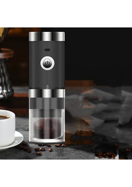 Siyah Taşınabilir Kahve Değirmeni Elektrikli Ev Değirmeni Karıştırıcılar Meslek Ayarlanabilir Kahve Çekirdekleri Taşlama (Yurt Dışından) modelleri