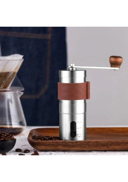 Gümüş Manuel Kahve Değirmeni 45MM Paslanmaz Çelik Kahve Değirmeni Mini Taşınabilir Kahve Freze Makinesi Çapak Öğütücü Mini Kahve Freze (Yurt Dışından) modelleri
