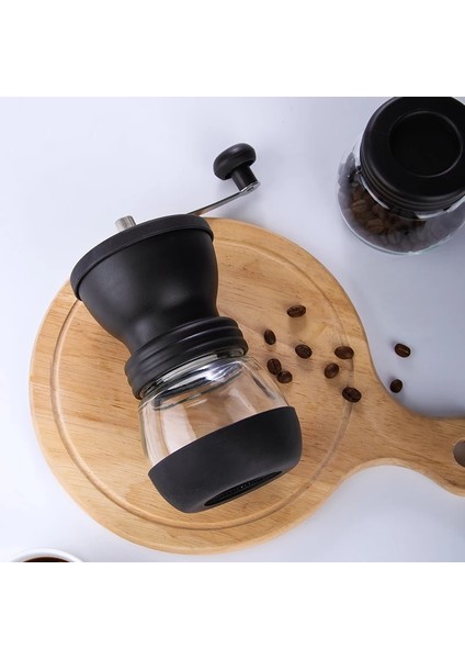 Çift Fincan Paracıty Şeffaf Cam Manuel Kahve Değirmeni Ev Uzun Saplı Kahve Değirmeni Depolama Tankı ile Kahve Aksesuarları (Yurt Dışından) fiyatları