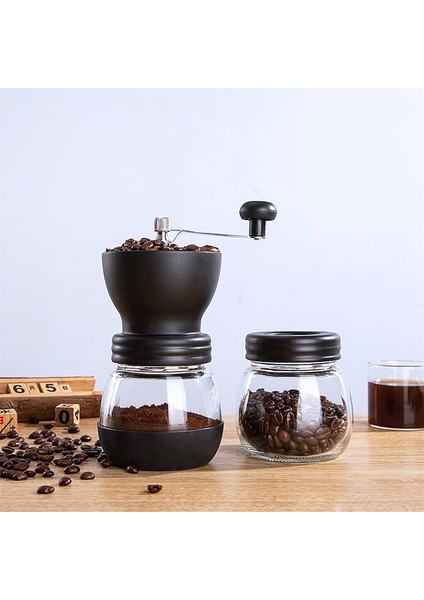 Çift Fincan Paracıty Şeffaf Cam Manuel Kahve Değirmeni Ev Uzun Saplı Kahve Değirmeni Depolama Tankı ile Kahve Aksesuarları (Yurt Dışından) indirimleri