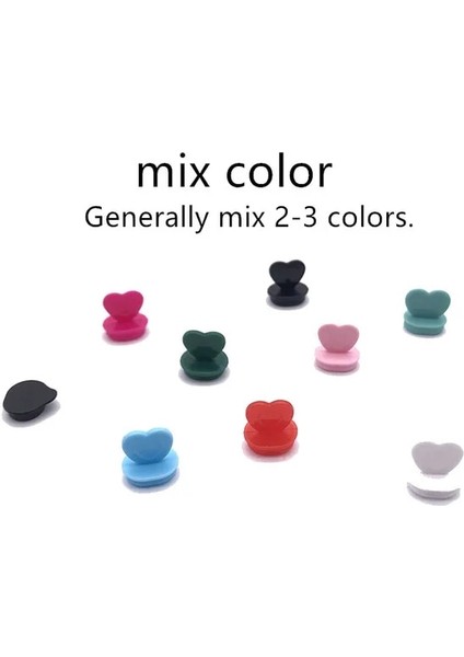 Mix Renk Stoper 500 Adet Plastik Kalp Şekli Tek Kullanımlık Kahve Çay Bardağı Kapak Stoper (Yurt Dışından) fiyatları