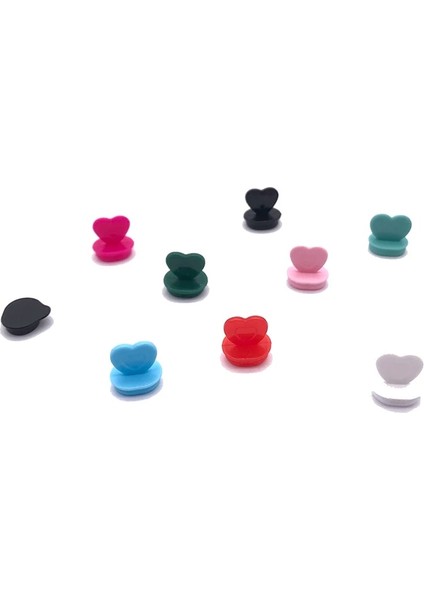 Mix Renk Stoper 500 Adet Plastik Kalp Şekli Tek Kullanımlık Kahve Çay Bardağı Kapak Stoper (Yurt Dışından) modelleri