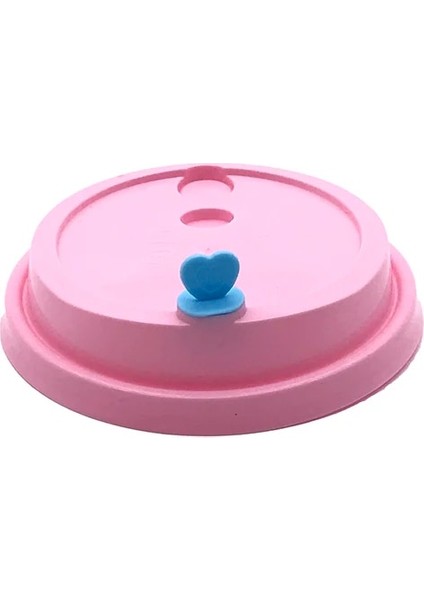Mix Renk Stoper 500 Adet Plastik Kalp Şekli Tek Kullanımlık Kahve Çay Bardağı Kapak Stoper (Yurt Dışından) indirimleri