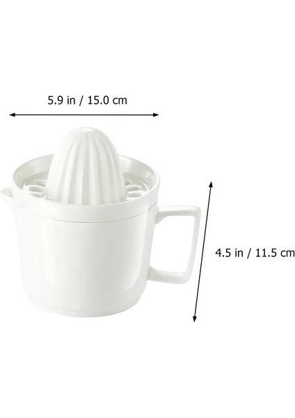 Beyaz 15X14.5 cm Sıkacağı Sıkacağı Manuel Limon Meyve Presi El Narenciye Fincan Turuncu Seramik Oyucu Çıkarıcı Kolu Düzenlenen Greyfurt Rende Stoneware (Yurt Dışından) indirimleri