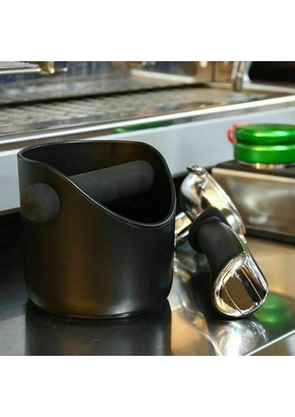 Turuncu 2 Mutfak Plastik Kahve Knock Box Expresso Biler Atık Sabotaj Kutusu Toz Saklama Kutusu Konteyner Lastik Çubuk Desteği (Yurt Dışından)