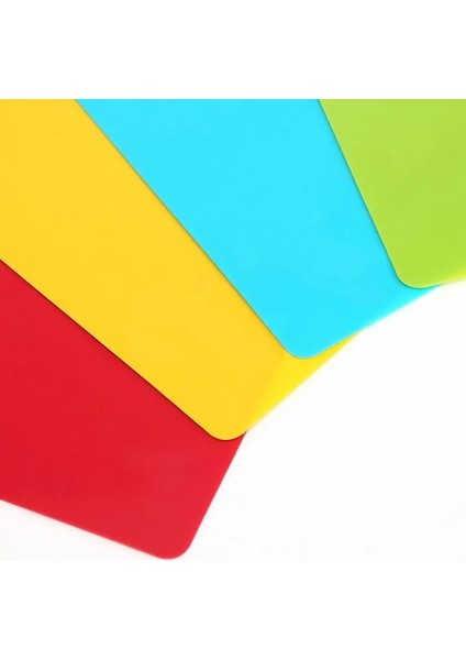 1 Takım 4 Adet/takım 38X30.5CM Esnek Kaymaz Dikdörtgen Plastik Kesme Paspasları Doğrama Bloğu Arka Gıda Kesme Tahtası Kesme Mutfak Aracı (Yurt Dışından) indirimleri