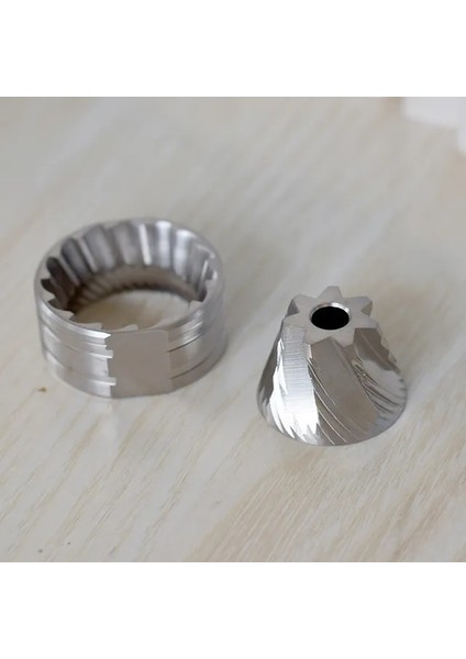 Gümüş 420 Paslanmaz Çelik 38MM 7 Çekirdekli Çapaklar Timemore Kestane C/C2/C3/C3S/NANO/G1/ Slim /slim Plus ile Uyumlu Daha Yüksek Verimlilik (Yurt Dışından)