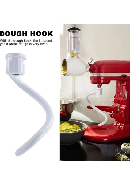 Spiral Kaplamalı Alüminyum Hamur Kancası Yapışmaz Tezgah Mikseri Elektrikli Mikser Eki Kitchenaid KNS256CDH Hamur Yapımcısı Araçları (Yurt Dışından) fırsatları