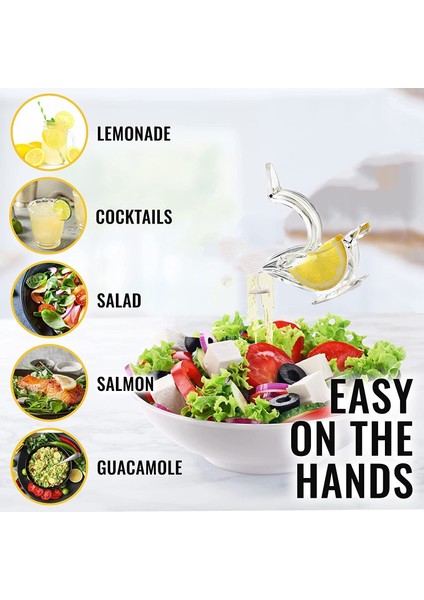 Sarı Akrilik Limon Dilim Sıkacağı Kuş Şekli Manuel Limon Klipsli Sıkacağı Uygun Meyve Suyu Gadget Manuel Mutfak Sıkacakları Aksesuarı (Yurt Dışından)