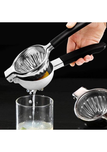 L Paslanmaz Çelik Limon Sıkacağı Manuel Narenciye Portakal Sıkacağı Meyve Sıkacağı Exprimidor Limone El Basın Aracı Mutfak Gadget (Yurt Dışından)