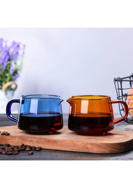 Mavi 550 ml 300 ML/550 ml Cam Kahve Paylaşımı Pot Kahve Sunucusu Dökün Ev Bira Bardağı El Yapımı Kahve Makinesi Buz Damla Su Isıtıcısı (Yurt Dışından) fırsatları