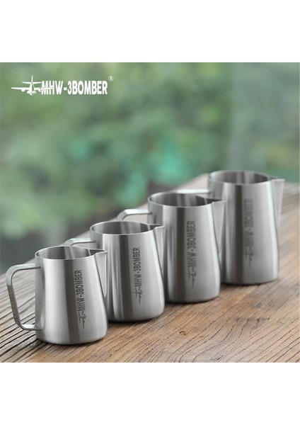 Simli 450ML Kahve Süt Sürahisi 350/450/600/700ML Paslanmaz Çelik Köpürtme Sürahi Çekme Çiçek Fincan Süt Köpürtücü Kupa Espresso Bardakları Barista Için (Yurt Dışından) indirimleri