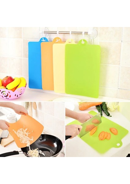 Turuncu 39*25 cm Esnek Pp Plastik Kaymaz Asmak Delik Kesme Tahtası Gıda Dilim Kesim Doğrama Tahtası Mutfak Pişirme Araçları Peynir Tahtası (Yurt Dışından) fiyatları