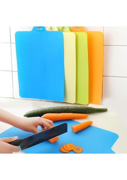 Turuncu 39*25 cm Esnek Pp Plastik Kaymaz Asmak Delik Kesme Tahtası Gıda Dilim Kesim Doğrama Tahtası Mutfak Pişirme Araçları Peynir Tahtası (Yurt Dışından) modelleri