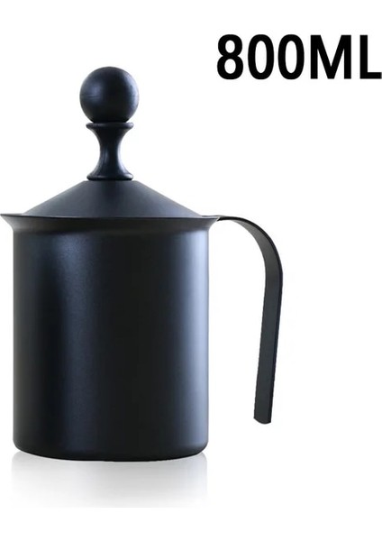 800ML B2 Yeni 400ML /800ML Paslanmaz Çelik Süt Köpürtücü Saplı Aşınmaya Dayanıklı Çift Örgü Manuel Süt Köpürtme Sürahi Sıcak Satış (Yurt Dışından)