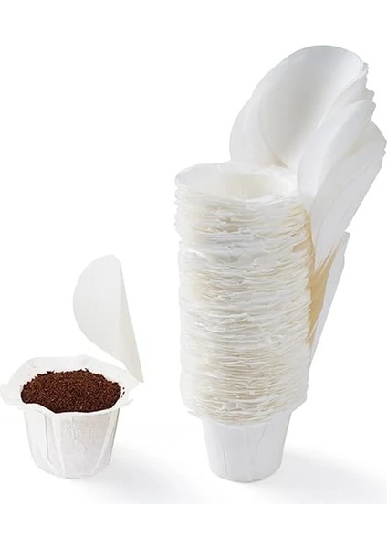 Keurig Kahve Makinesi Için Kapaklı Beyaz Tek Kullanımlık Kağıt Filtreler Biyobozunur Kağıt Kahve Filtreleri (Yurt Dışından) modelleri