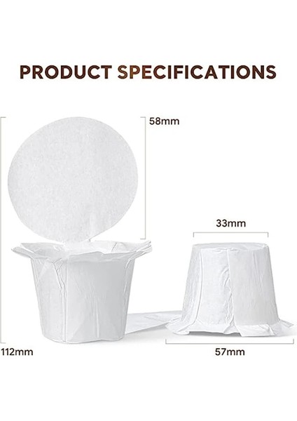 Keurig Kahve Makinesi Için Kapaklı Beyaz Tek Kullanımlık Kağıt Filtreler Biyobozunur Kağıt Kahve Filtreleri (Yurt Dışından) fırsatları
