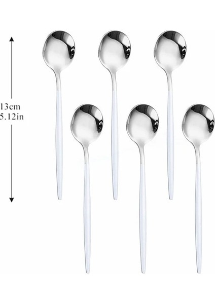 Siyah Altın 6 Adet Kaşık Gümüş Paslanmaz Çelik Çatal Seti 6 Adet Çay Kaşığı Mutfak Komple Sofra Seti Batı Gümüş Lüks Yemek Takımı Seti (Yurt Dışından) fırsatları
