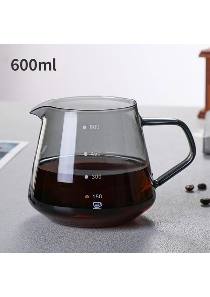 600ML Sürahi Yeni Hu Yeşil Pot Yüksek Borosilikat Şeffaf Cihaz Isıya Dayanıklı Cam 400/600ML Cezve Bulut Pot Yüksek Kalite (Yurt Dışından)