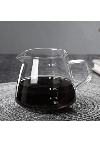600ML Sürahi Yeni Hu Yeşil Pot Yüksek Borosilikat Şeffaf Cihaz Isıya Dayanıklı Cam 400/600ML Cezve Bulut Pot Yüksek Kalite (Yurt Dışından)