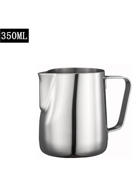 Ölçeksiz Gümüş 350 Paslanmaz Çelik Süt Köpürtme Sürahisi Espresso Buhar Kahve Barista Craft Latte Cappuccino Süt Krema Fincan Köpürtme Sürahi Sürahi (Yurt Dışından) fiyatları