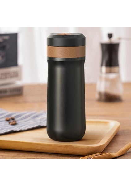 Siyah 320 ml Kahve Presi Mannual Taşınabilir Kahve Makinesi Fransız Basın Kahve Makinesi Paslanmaz Çelik Isı Koruma Kahve Presi Makinesi (Yurt Dışından) modelleri
