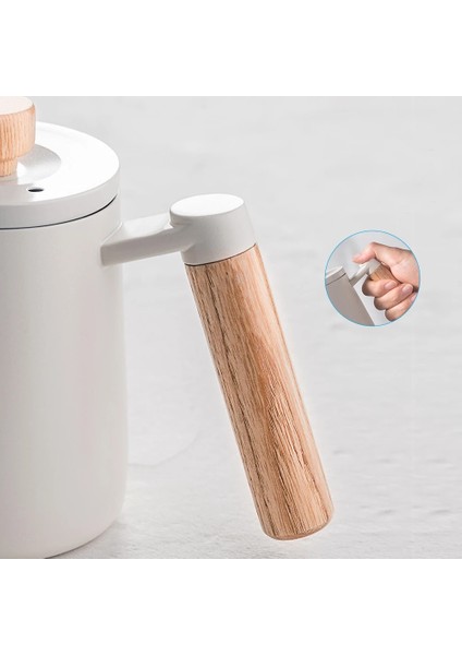 350ML-BEYAZ Cezve Süt Köpürtme Sürahi Sürahi Gooseneck Su Isıtıcısı Borulu Paslanmaz Çelik Espresso Kahve Çay Süt Pot Su Isıtıcısı Can 350ML 600ML (Yurt Dışından) indirimleri