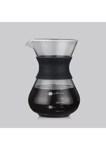 A-400ML Seluna Cam Kahve Su Isıtıcısı Paslanmaz Çelik Filtre Damla Demleme Sıcak Brewer Cezve Damlatıcı Barista Kahve Makinesi Üzerine Dökün (Yurt Dışından)